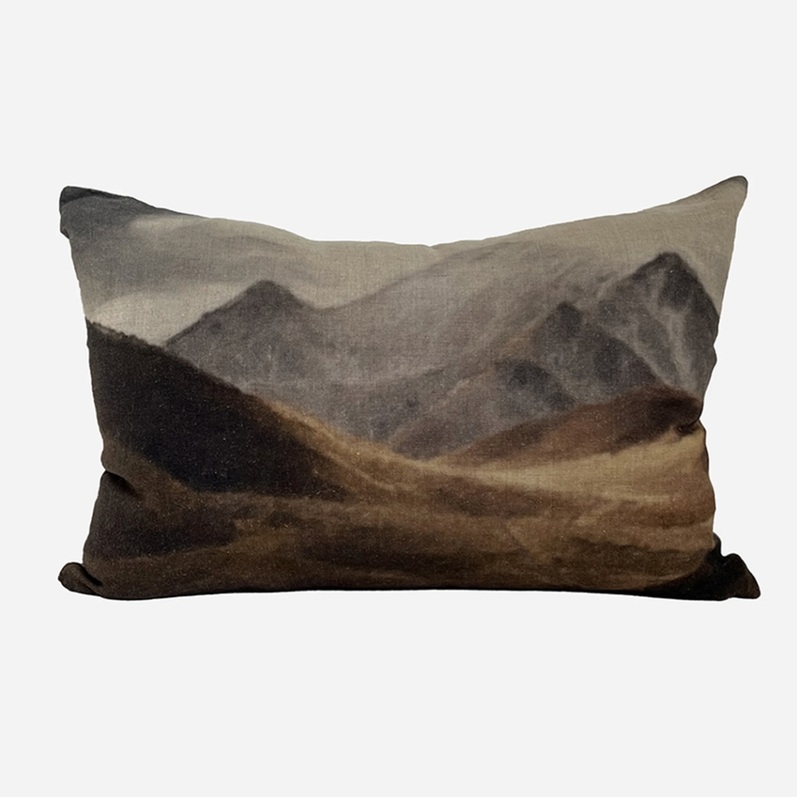 Central Otago Lumbar Linen Cushion Cover