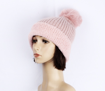 Angora Blend Beanie - Pink