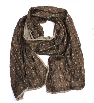 Jasmine Print Scarf - Beige