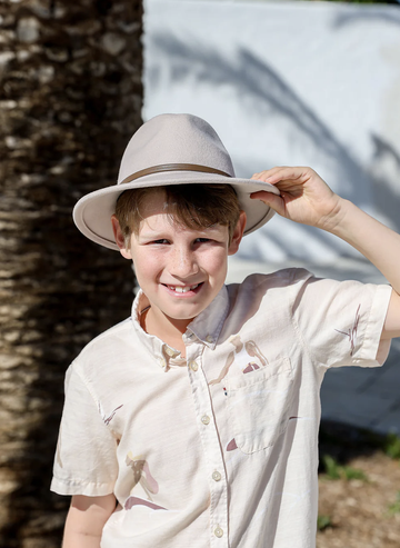 Kids Panama Wool Hat - Stone