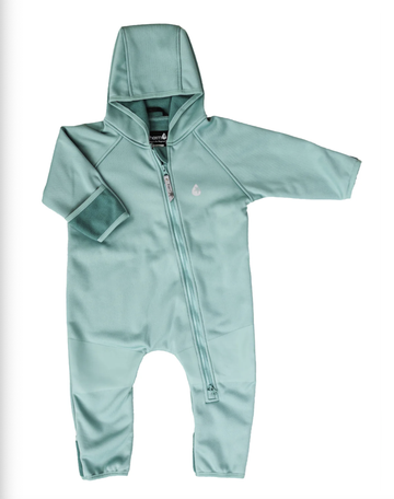 All-Weather Fleece Onesie - Seafoam