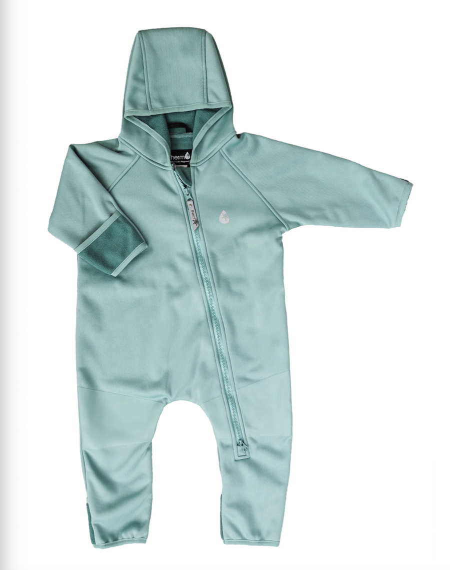 All-Weather Fleece Onesie - Seafoam