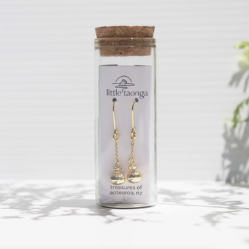 Poi Poi Pendant Earrings - Gold