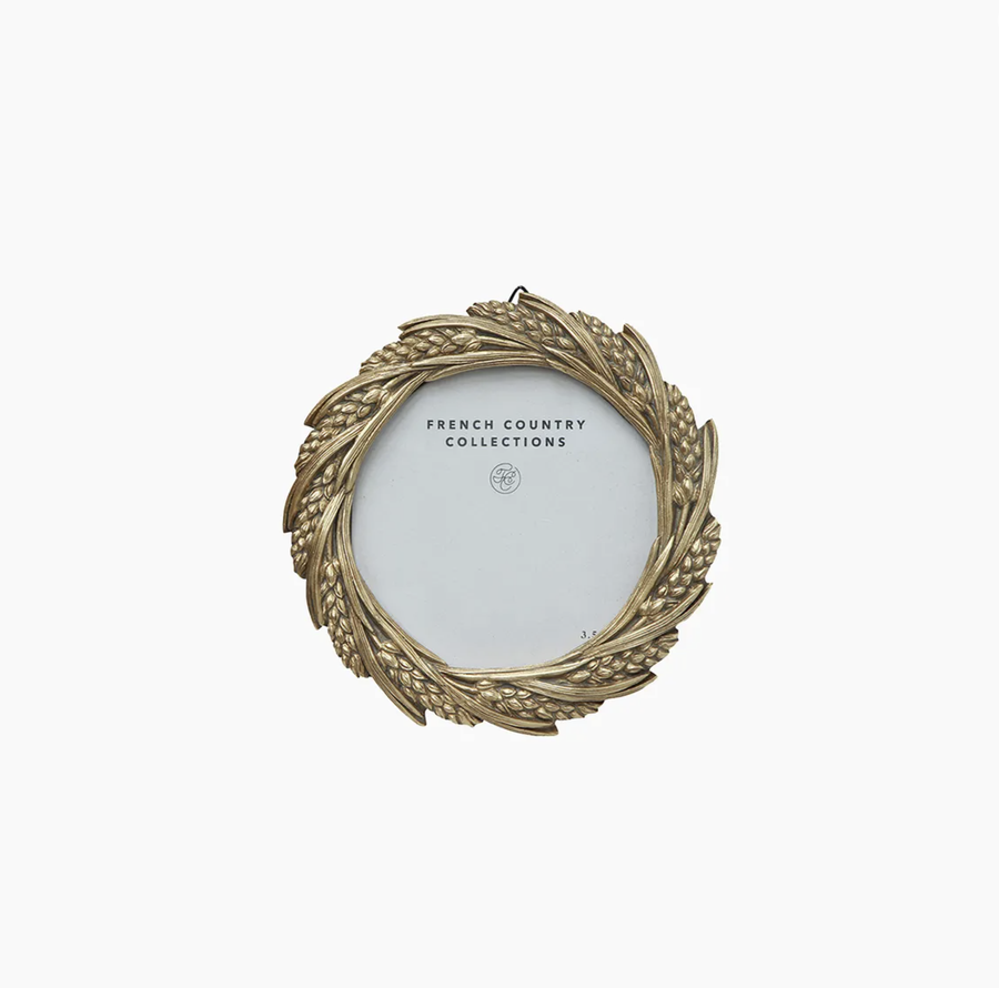 Wheat Round Frame Champagne