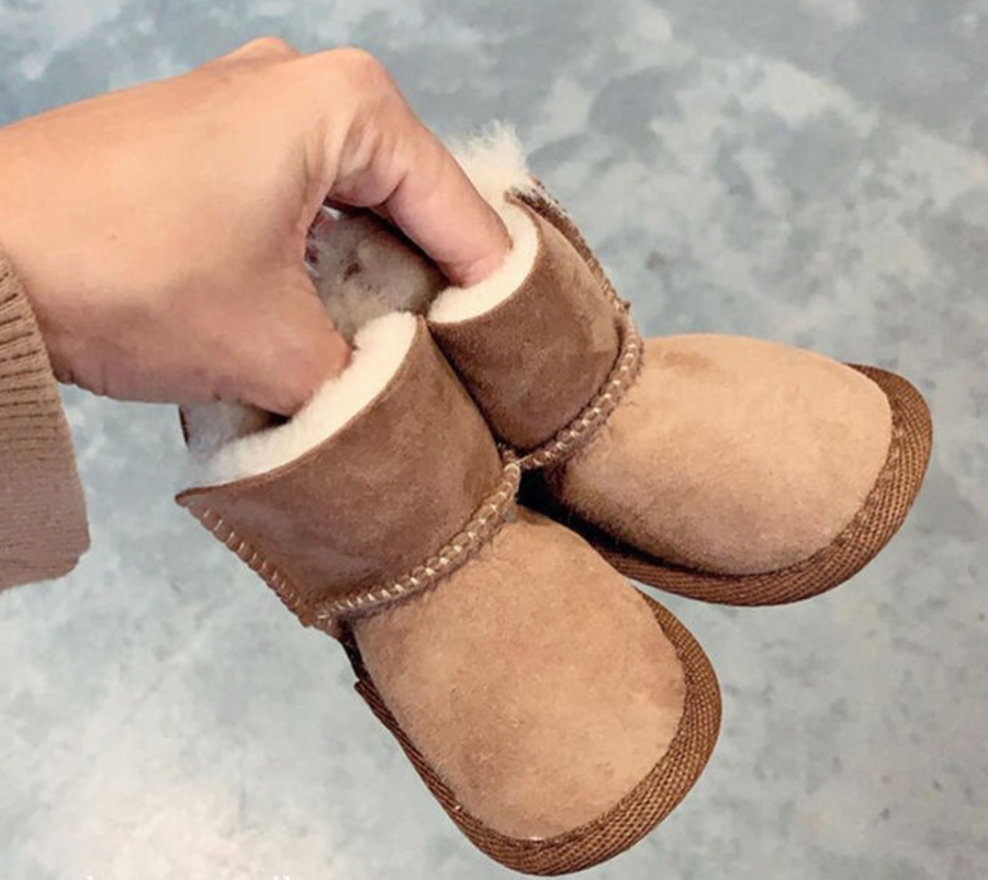 Platinum Baby Bootie - Chestnut