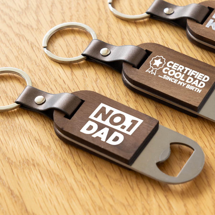 Father's Day No.1 Bottle Opener Keyring