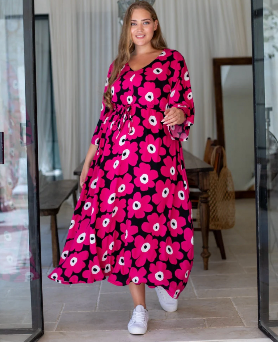 Zoe Dress - Pink Floral