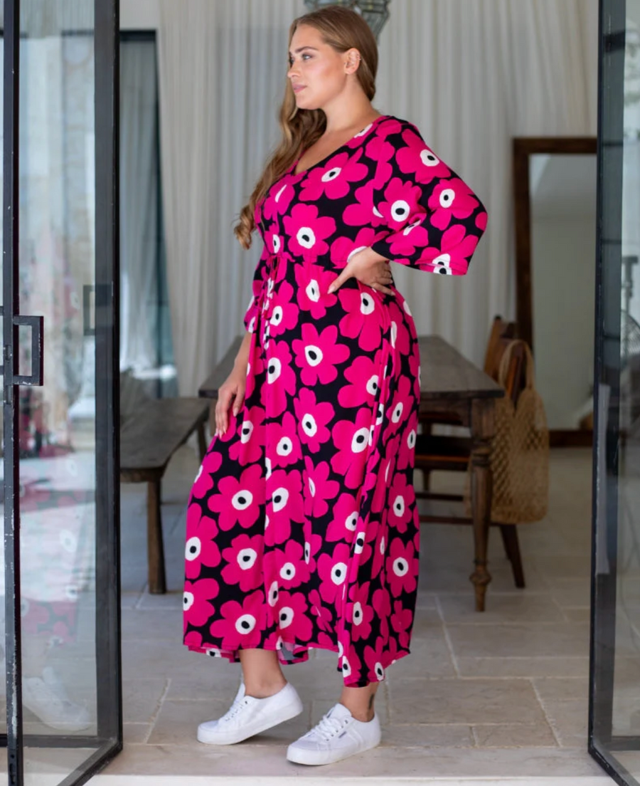 Zoe Dress - Pink Floral