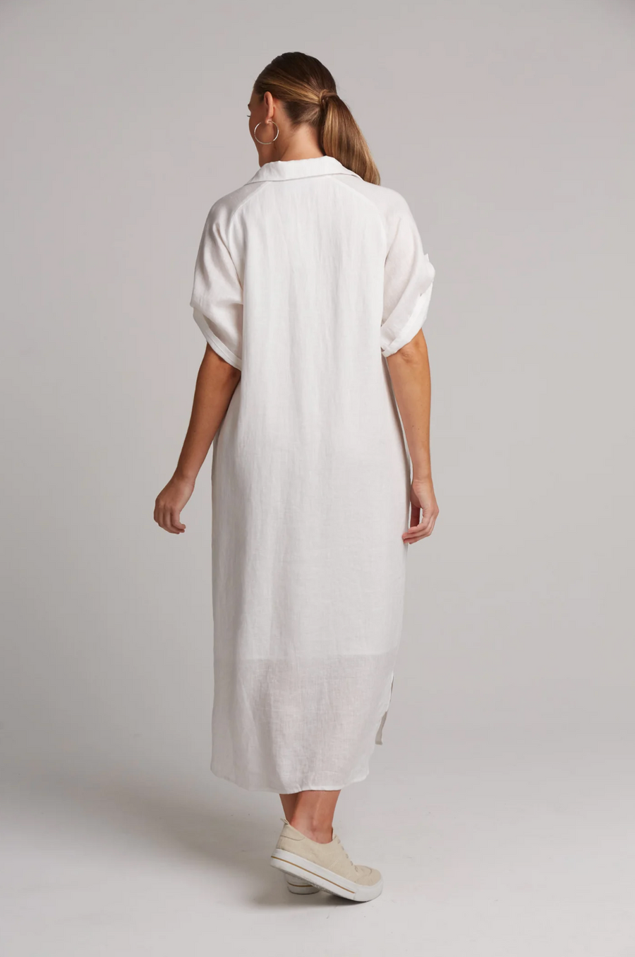 Studio Shirt Dress - Salt