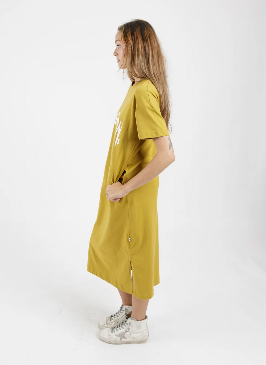 Bebe Dress - Scratched/Mustard