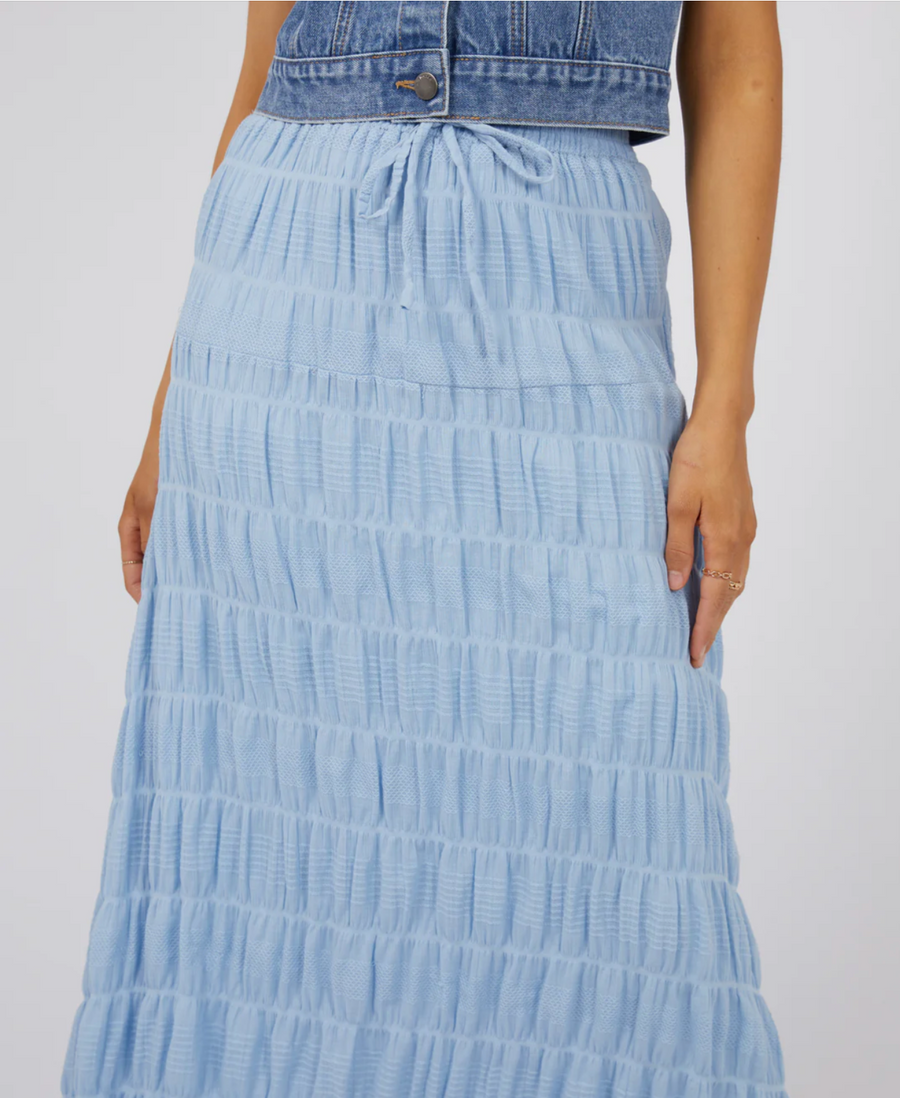 Maude Maxi Skirt - Ocean Blue