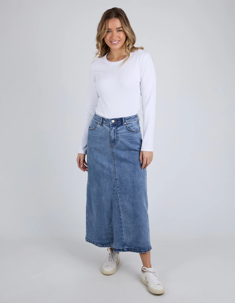 Parsons Comfort Skirt - Light Blue