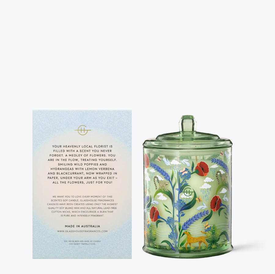 Glasshouse Fragrances Flower Therapy Candle - 380g