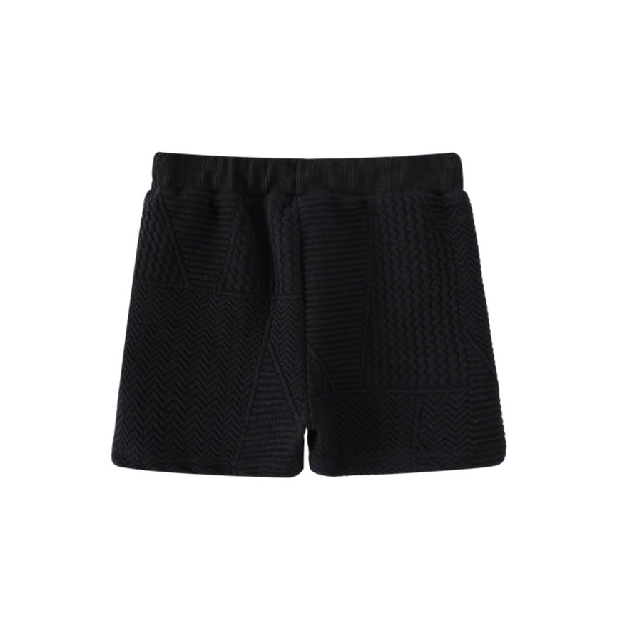 Asher Textured Shorts - Black