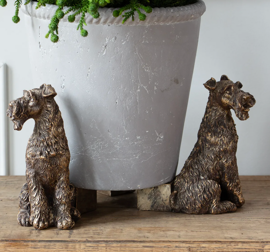 Scottie Dog Pot Stand Large 3pc