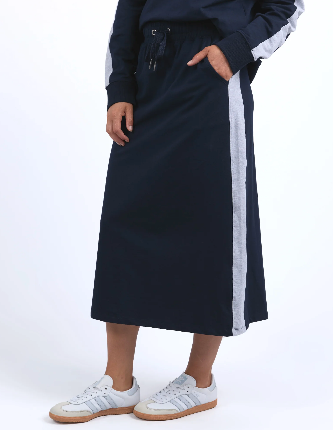 Sloane Fleece Skirt - Navy