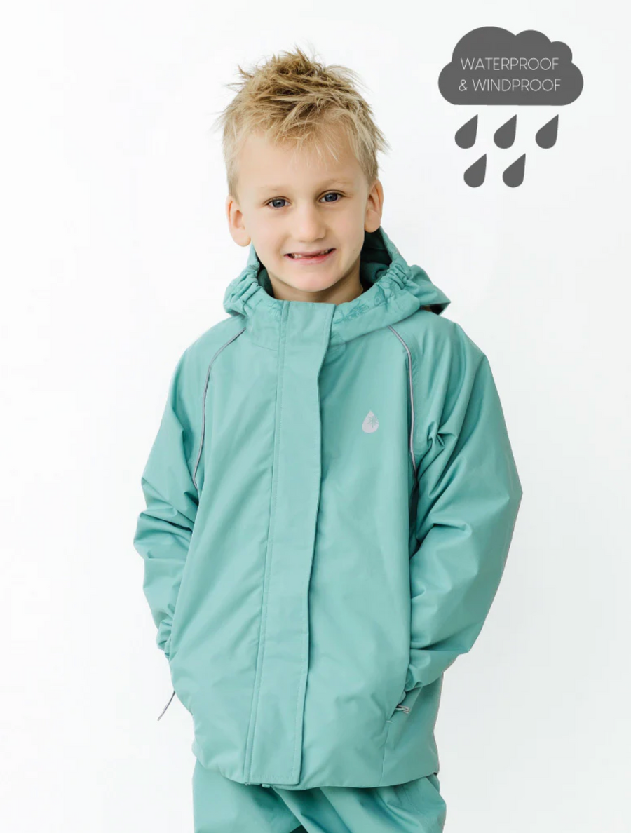 SplashMagic Storm Jacket - Seafoam/Insect Explorer