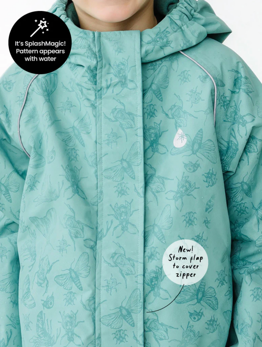 SplashMagic Storm Jacket - Seafoam/Insect Explorer