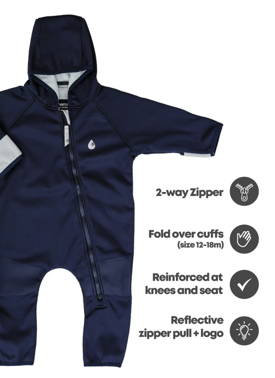 All-Weather Fleece Onesie - Navy