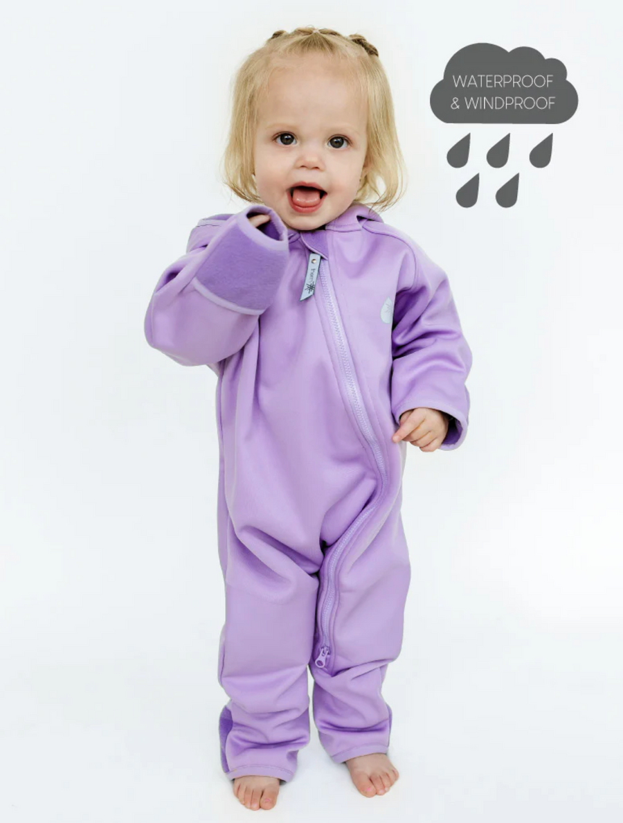 All-Weather Fleece Onesie - Periwinkle