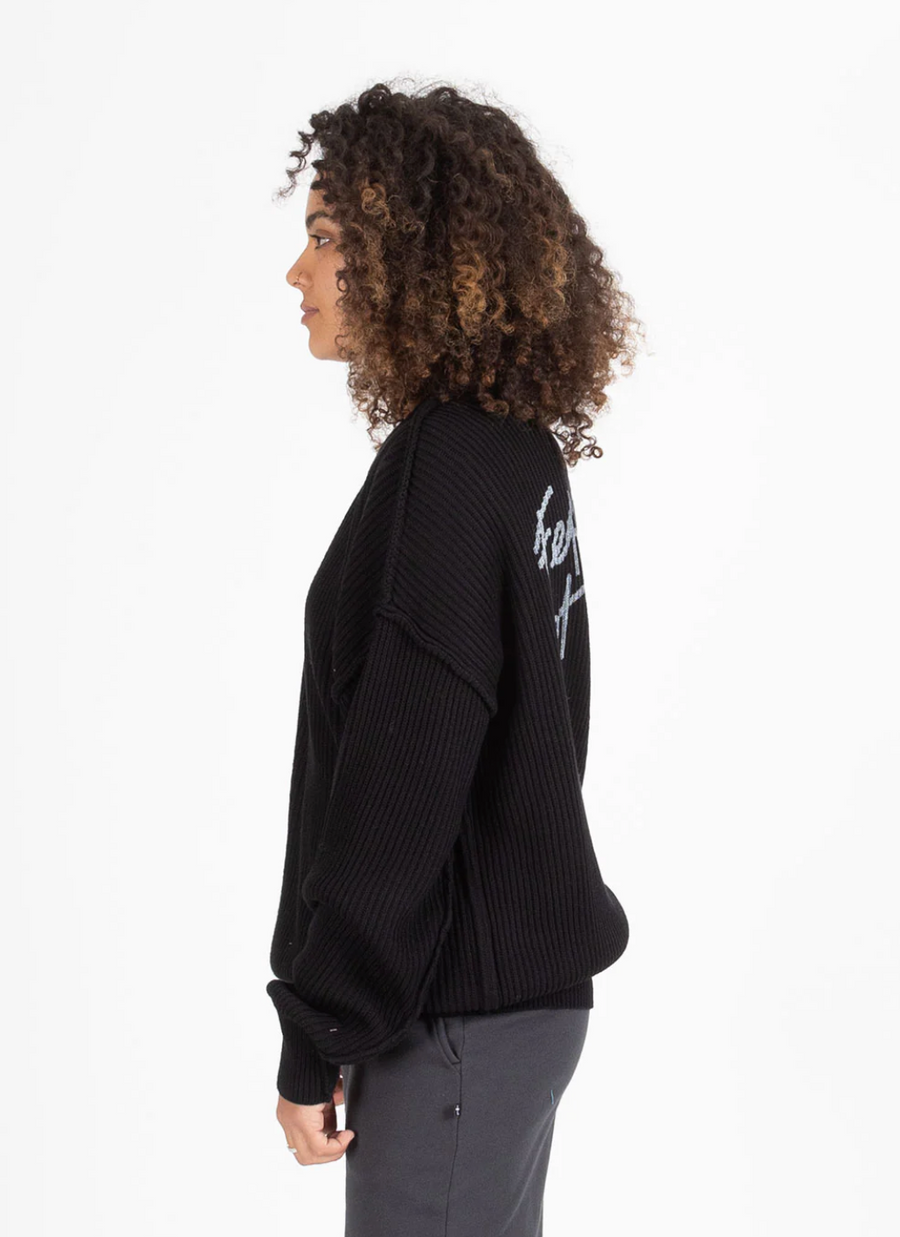 Studio Reversible Knit - Black