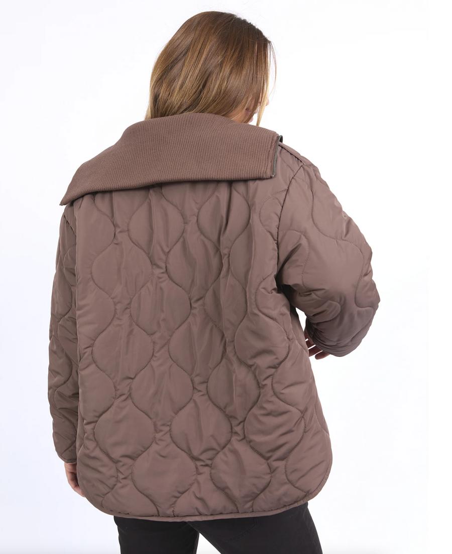 Mellow Quilted Jacket - Chocolate