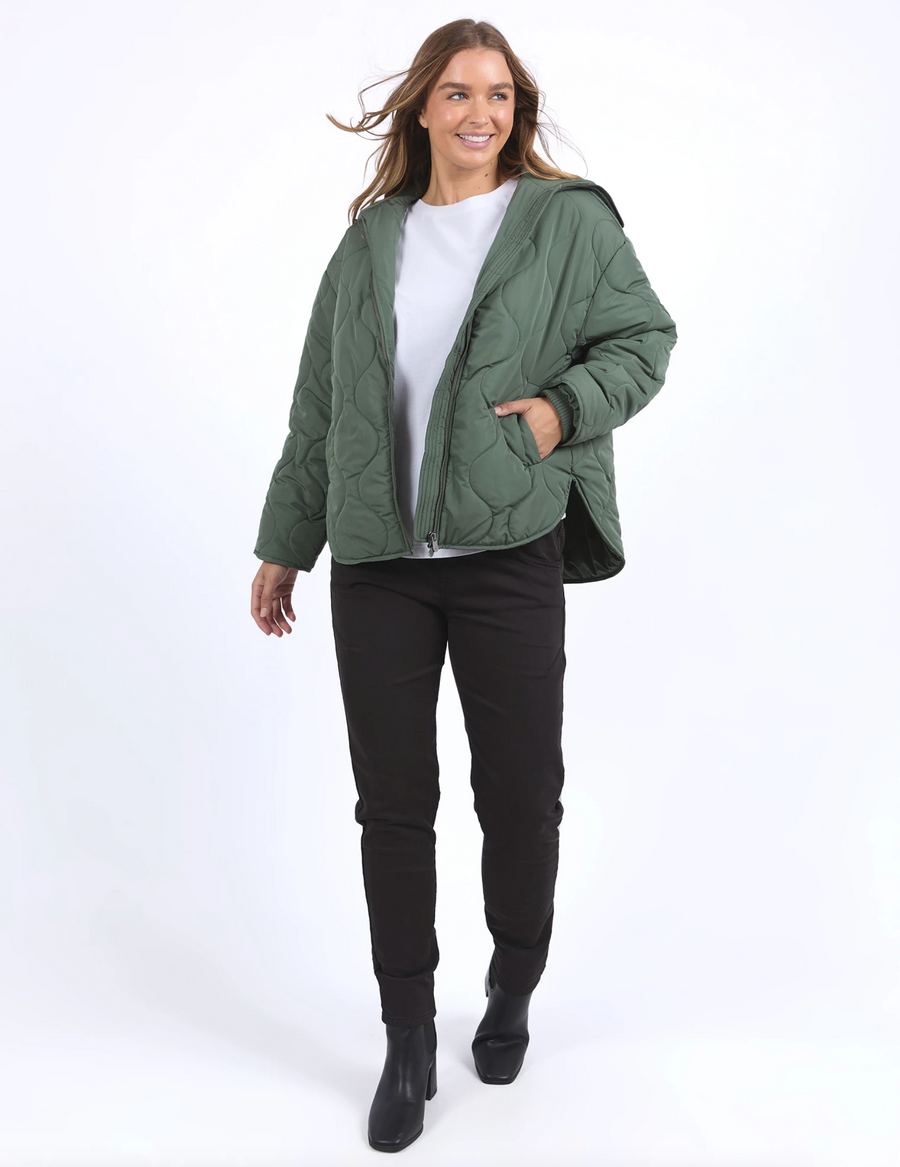 Mellow Quilted Jacket - Khaki