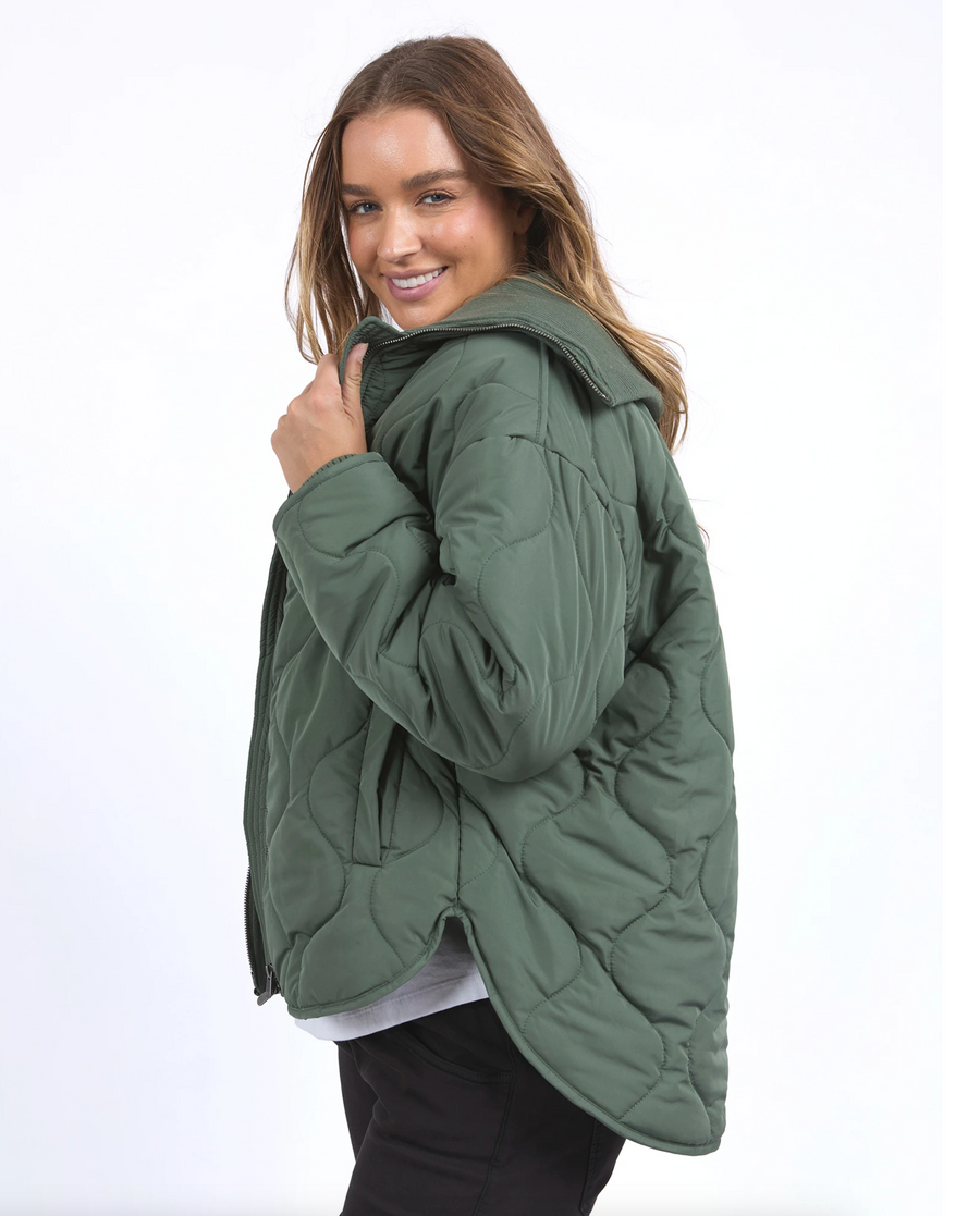 Mellow Quilted Jacket - Khaki