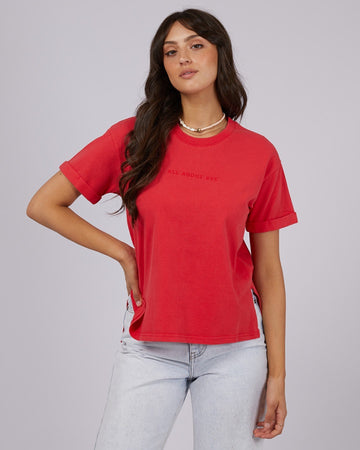 AAE Washed Tee - Red