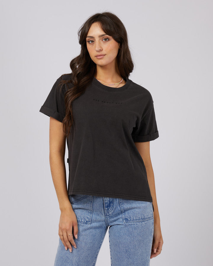 AAE Washed Tee - Washed Black