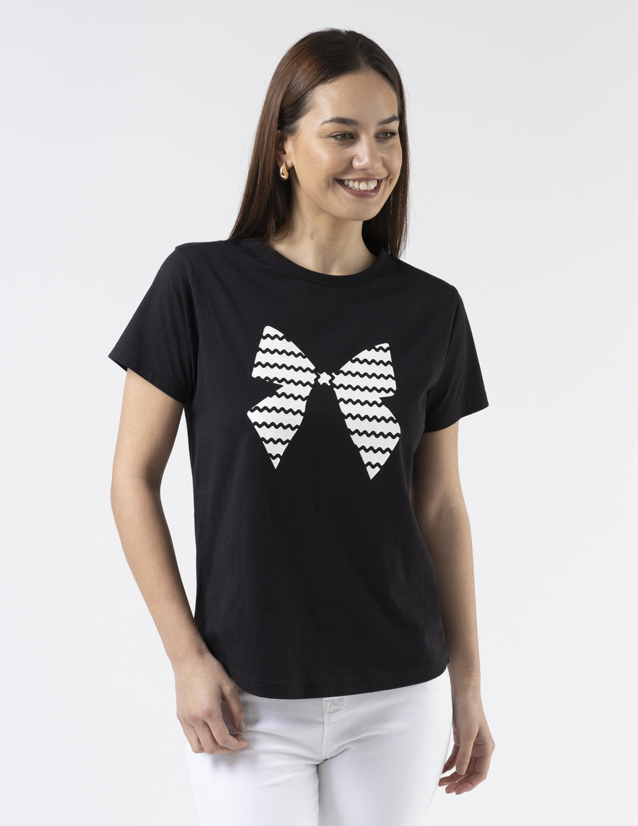 Ace Tee - Bow Black