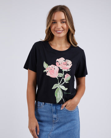 Bloom Tee - Washed Black