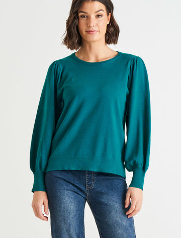 Charlotte Knit Jumper - Classic Teal