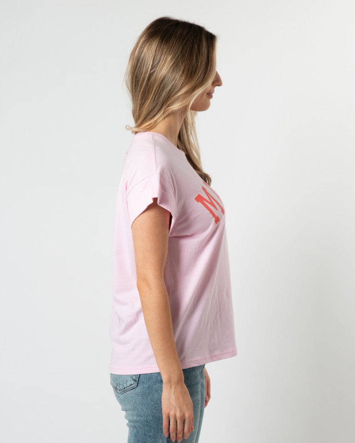 Cuff Sleeve T-Shirt - Candy Malibu