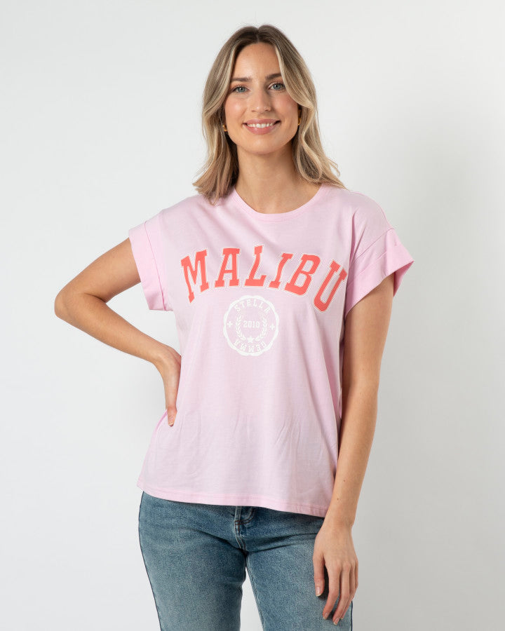 Cuff Sleeve T-Shirt - Candy Malibu