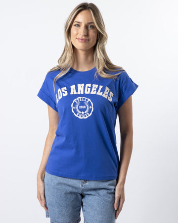 Cuff Sleeve T-Shirt - Los Angeles Sapphire