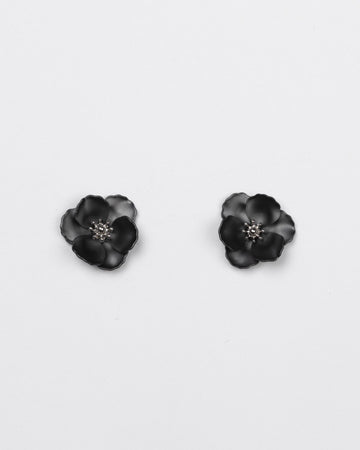 Earring - Mini Flower Gunmetal