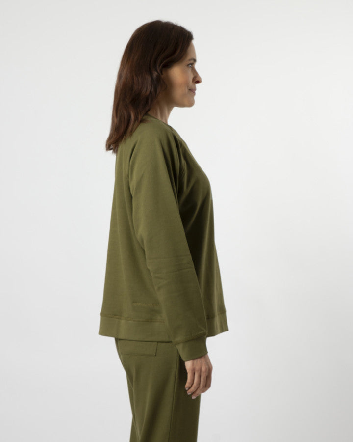 Everyday Sweater - Khaki Cross