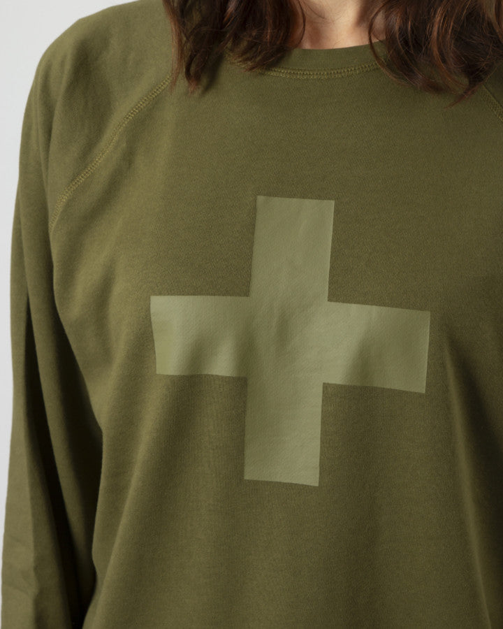 Everyday Sweater - Khaki Cross