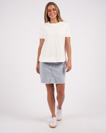 Farrah Short Sleeve Tee - White