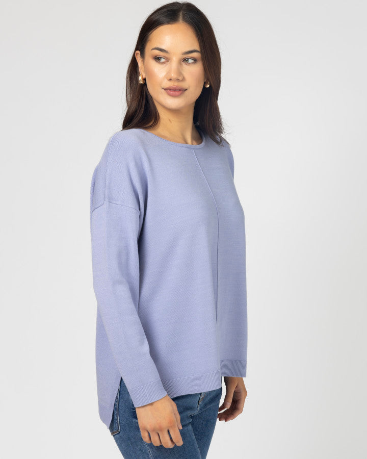 Halle Knit Top - Cornflower