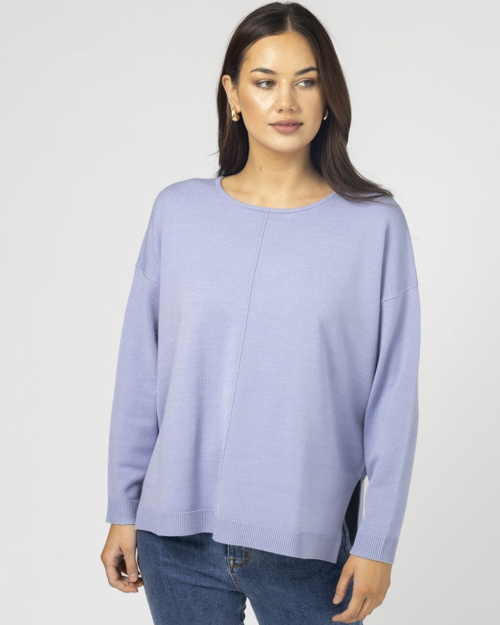 Halle Knit Top - Cornflower