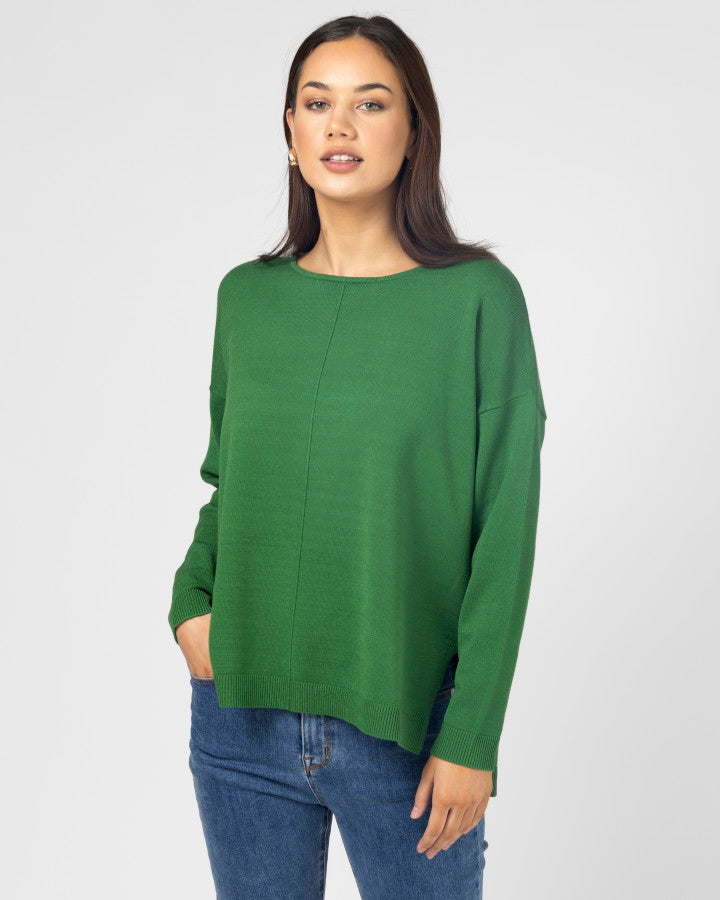 Halle Knit Top - Wheatgrass