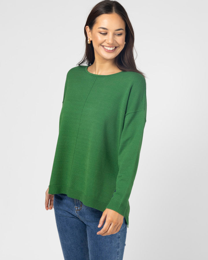 Halle Knit Top - Wheatgrass