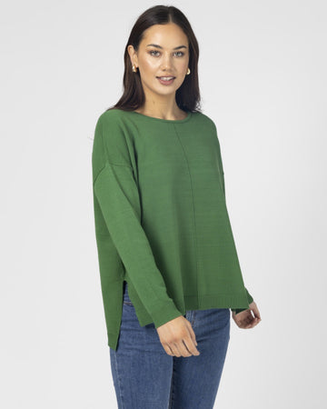 Halle Knit Top - Wheatgrass