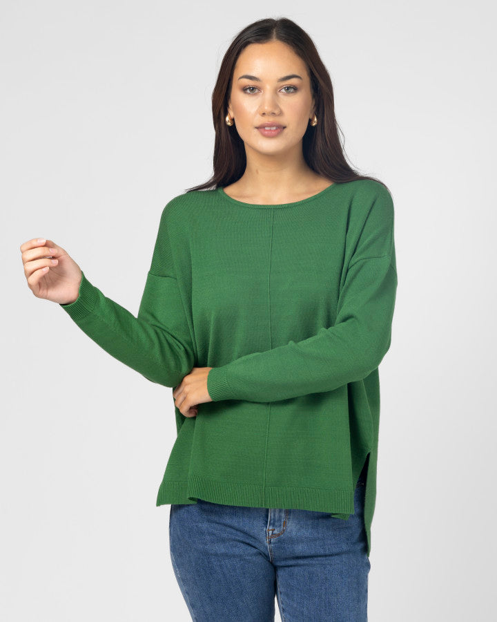 Halle Knit Top - Wheatgrass