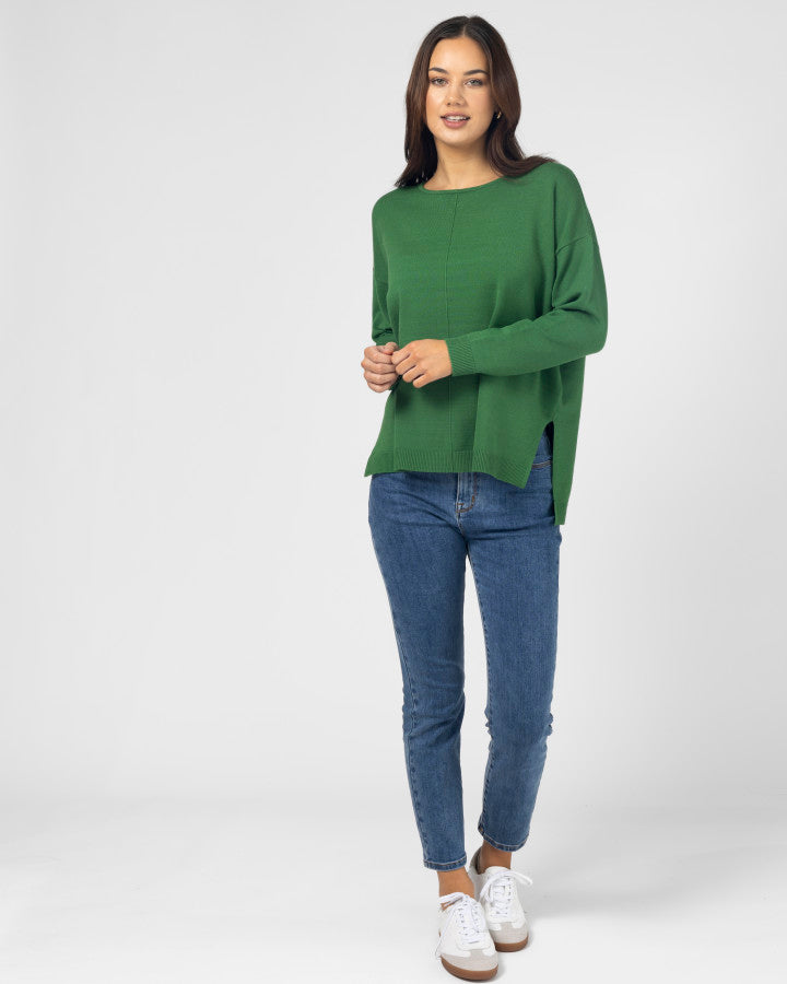 Halle Knit Top - Wheatgrass