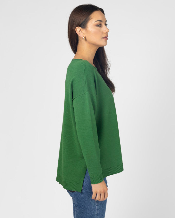 Halle Knit Top - Wheatgrass