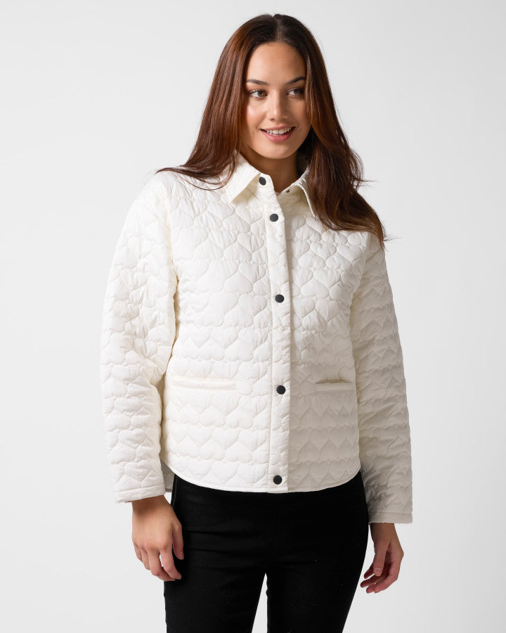 Heartly Jacket - White