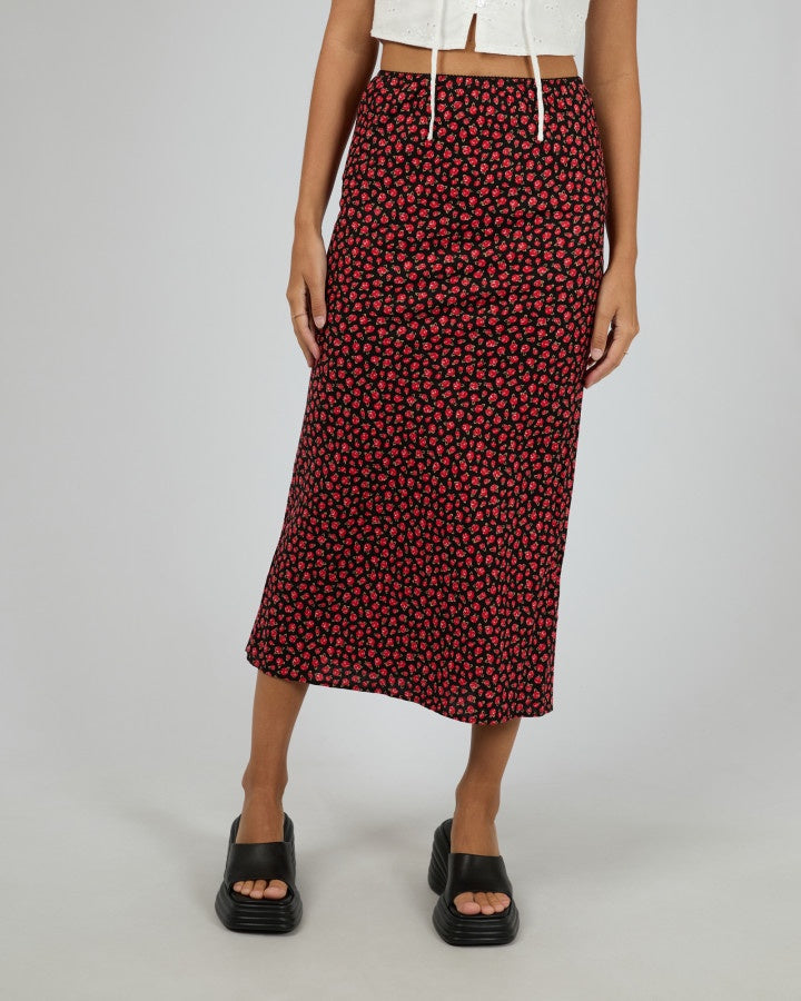 Lana Maxi Skirt - Red